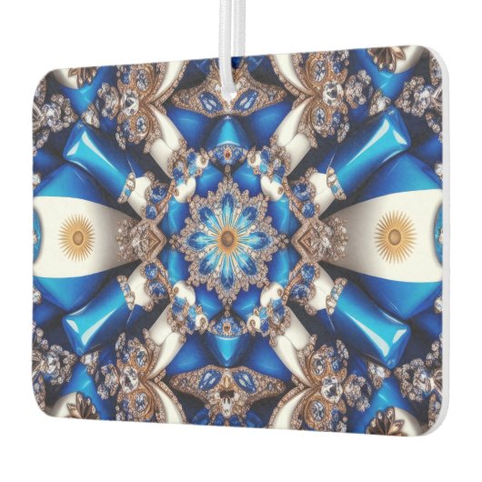 アルゼンチンカラーズ付きカーエアーフレッシュデザイン カーエアーフレッシュナー (左)