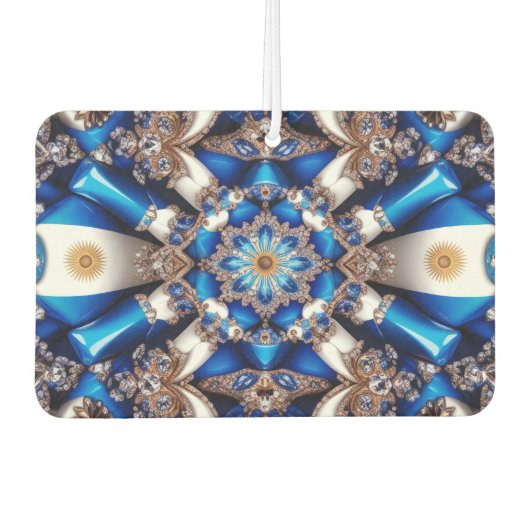 アルゼンチンカラーズ付きカーエアーフレッシュデザイン カーエアーフレッシュナー (正面)