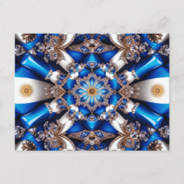 アルゼンチンカラー付きポストカードデザイン ポストカード