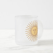 アルゼンチンゴールデンサン、ソルデマヨ フロストグラスマグカップ (正面右)