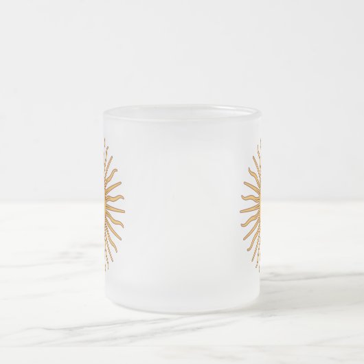 アルゼンチンゴールデンサン、ソルデマヨ フロストグラスマグカップ (中央)