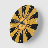 アルゼンチンゴールデンサン、ソルデマヨ ラウンド壁時計 (傾斜)