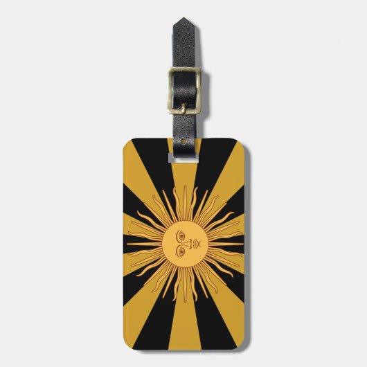 アルゼンチンゴールデンサン、ソルデマヨ/旅行 ラゲッジタグ (正面縦)