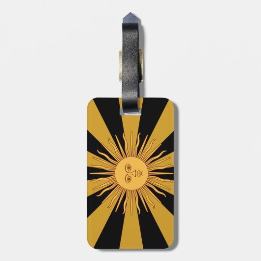 アルゼンチンゴールデンサン、ソルデマヨ/旅行 ラゲッジタグ (裏面縦)