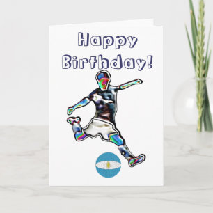 アルゼンチンサッカーの誕生日カード カード