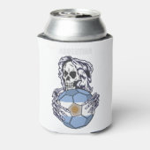 アルゼンチンサッカージャージとスカルおもしろいサッカー 缶クーラー (缶裏面)