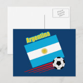 アルゼンチンサッカーチーム ポストカード (正面/裏面)