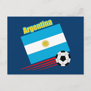 アルゼンチンサッカーチーム ポストカード