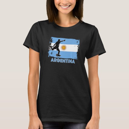 アルゼンチンサッカーファン2022サッカー全国代表 Tシャツ (正面)