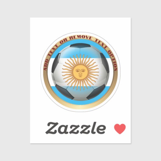 アルゼンチンサッカーボールスポーツ シール (シート)