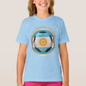 アルゼンチンサッカーボールスポーツ Tシャツ (正面)