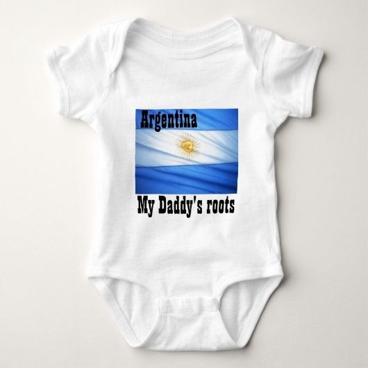 アルゼンチンサッカー ベビーボディスーツ (正面)