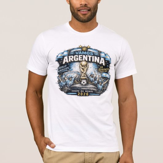 アルゼンチンサポーターTシャツ Tシャツ (正面)