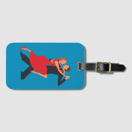 アルゼンチンタンゴカップル ラゲッジタグ