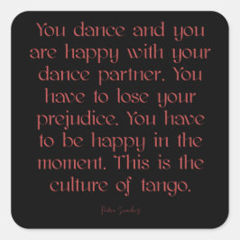 アルゼンチンタンゴカルチャーオブタンゴ引用文 スクエアシール