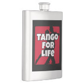 アルゼンチンタンゴフォーライフ赤ブラックダンスカップル フラスク (右)