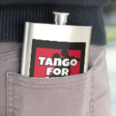 アルゼンチンタンゴフォーライフ赤ブラックダンスカップル フラスク (インサイチュ)