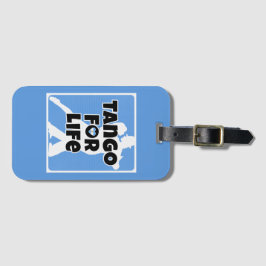 アルゼンチンタンゴfor Life Blue and White ラゲッジタグ