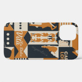 アルゼンチンパターンシームレスデザインイラストレーション Case-Mate iPhoneケース (裏面 (横))