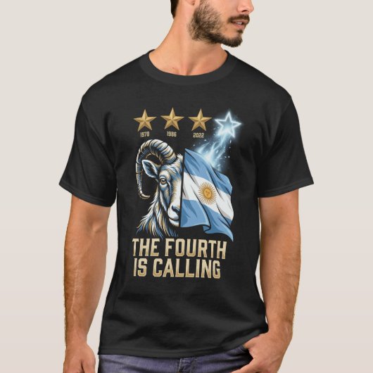 アルゼンチンファン ブラックTシャツ Tシャツ (正面)