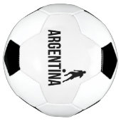 アルゼンチンフラッグサッカー選手は玉としてドットを使う サッカーボール (回転)