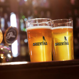 アルゼンチンフラッグサッカー選手は玉としてドットを使う タンブラーグラス