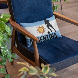 アルゼンチンフラッグサッカー選手は玉としてドットを使う ランバークッション