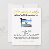 アルゼンチンブラシ旗 招待状 (裏面)