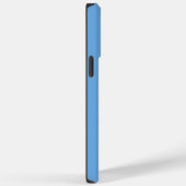 アルゼンチンブルー&ホワイトストライプ名前をカスタムするモノグラム Case-Mate iPhoneケース (裏面 / 右)