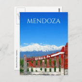 アルゼンチンメンドーザアンデス ポストカード (正面/裏面)