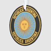 アルゼンチンラウンドエンブレム オーナメント (正面)