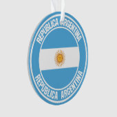 アルゼンチンラウンドエンブレム オーナメント (正面)
