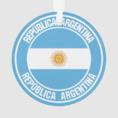 アルゼンチンラウンドエンブレム オーナメント (裏面)