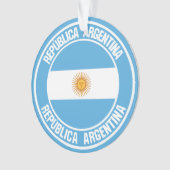 アルゼンチンラウンドエンブレム オーナメント (正面)