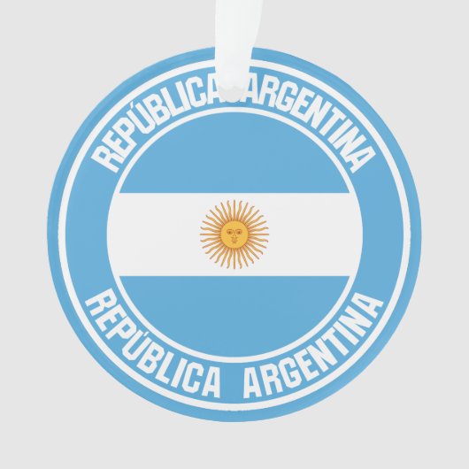 アルゼンチンラウンドエンブレム オーナメント (正面)