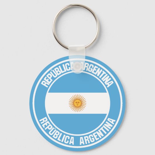 アルゼンチンラウンドエンブレム キーホルダー (正面)