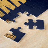 アルゼンチンヴィンテージゴーチョ国旗のサッカーボール ジグソーパズル (側面)