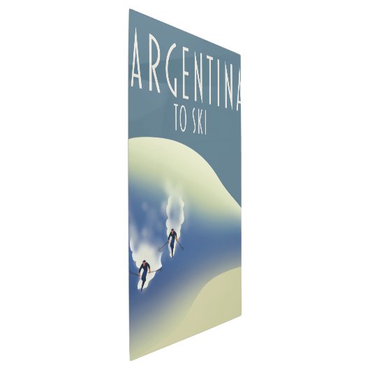 アルゼンチンヴィンテージスタイルスキーポスター メタルプリント (3/4)