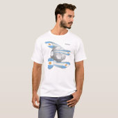 アルゼンチン人のサッカーは人のワイシャツを保護します Tシャツ (正面フル)
