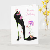 アルゼンチン人のタンゴの挨拶状 カード (黄色い花)