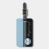 アルゼンチン人の微笑の旗 ラゲッジタグ (正面縦)