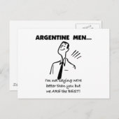 アルゼンチン人男性 ポストカード (正面/裏面)
