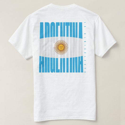 アルゼンチン代表ストリートウェアTシャツ Tシャツ (デザイン裏面)