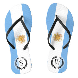 アルゼンチン伝統的国旗 ビーチサンダル