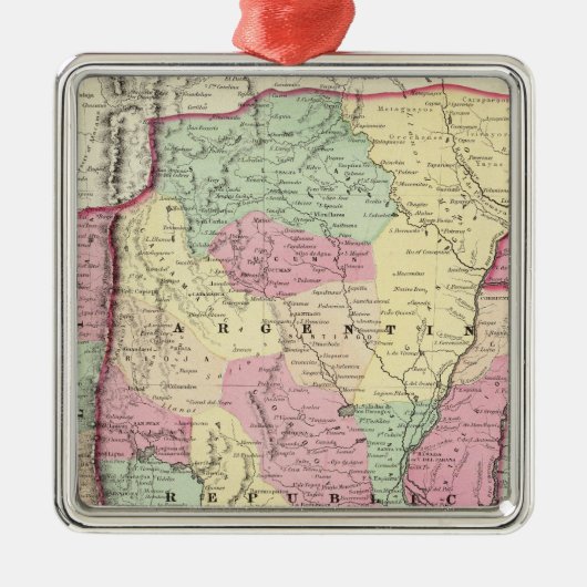 アルゼンチン共和国、唐辛子、ウルグアイ及びパラグアイ メタルオーナメント (正面)