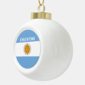 アルゼンチン南アメリカ国旗ブエノスアイレス セラミックボールオーナメント (右)