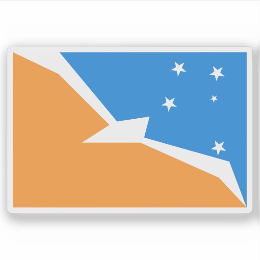 アルゼンチン南極国旗 シール (正面)