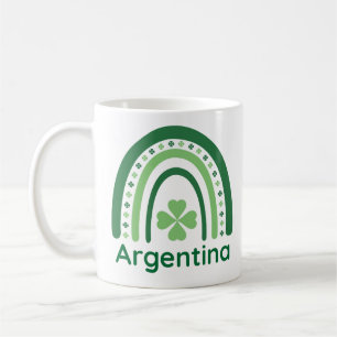 アルゼンチン名クローバーボホーレインボー コーヒーマグカップ