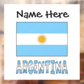 アルゼンチン国パーソナライズされた旗 ウィンドウサイン (シート2)