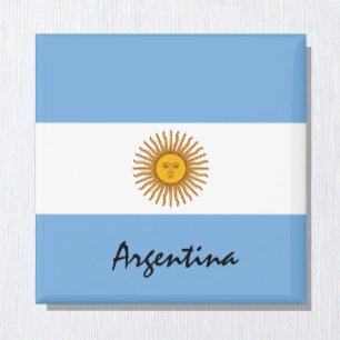 アルゼンチン国旗とアルゼンチンの休日/スポーツファン マグネット